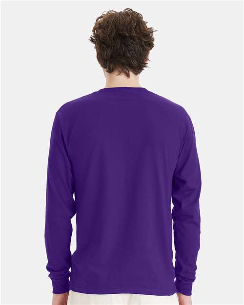 Essential-T Long Sleeve T-Shirt - Athletic Purple