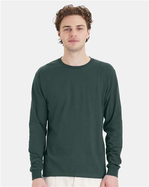 Essential-T Long Sleeve T-Shirt - Athletic Dark Green