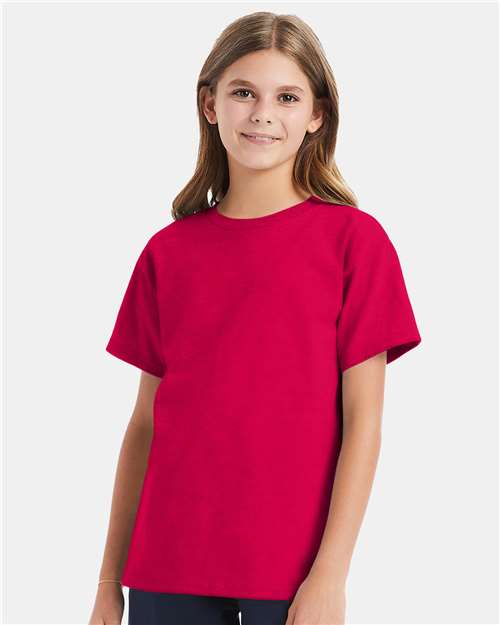 Youth Essential-T T-Shirt - Athletic Crimson
