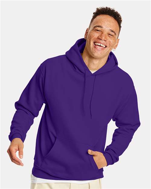 Unisex EcoSmart® Hooded Sweatshirt - Athletic Purple