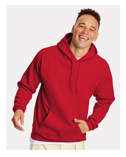 Unisex EcoSmart® Hooded Sweatshirt - Athletic Crimson