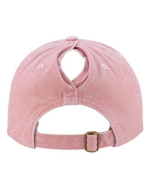 Women's Pigment-Dyed with Fashion Undervisor Cap - Dusty Pink/ Floral