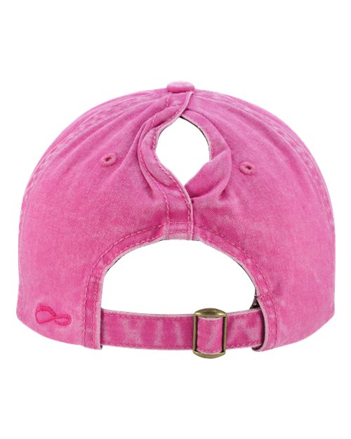 Women's Pigment-Dyed with Fashion Undervisor Cap - Rose/ Polka Dots