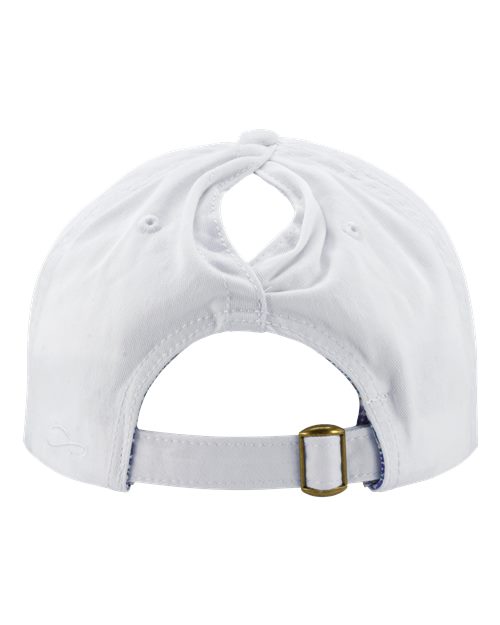 Women's Pigment-Dyed with Fashion Undervisor Cap - White/ Floral
