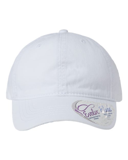 Women's Pigment-Dyed with Fashion Undervisor Cap - White/ Floral