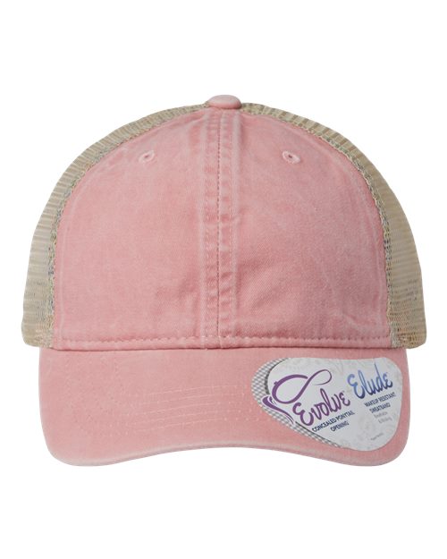 Women's Washed Mesh-Back Cap - Dusty Pink/ Floral
