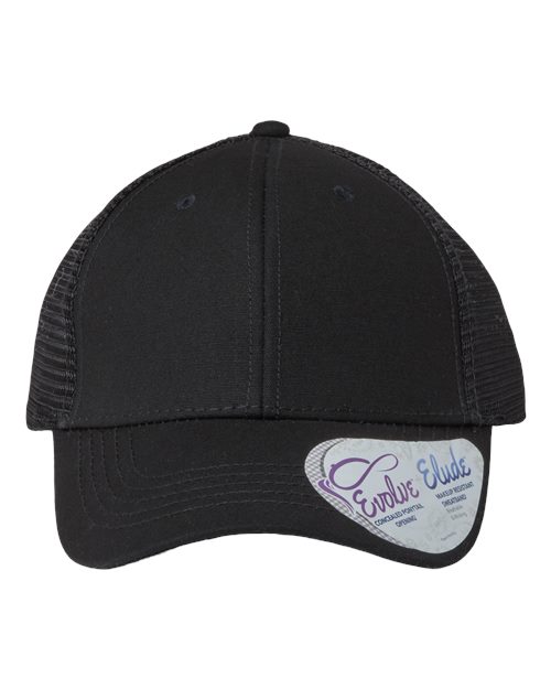 Women's Modern Trucker Cap - Black/ Black