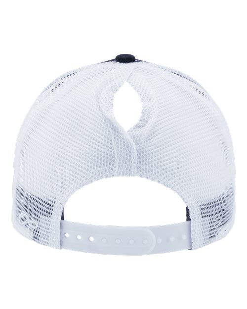 Women's Modern Trucker Cap - Black/ White