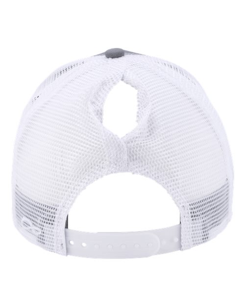 Women's Modern Trucker Cap - Grey/ White