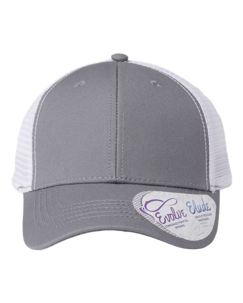 Women's Modern Trucker Cap - Grey/ White