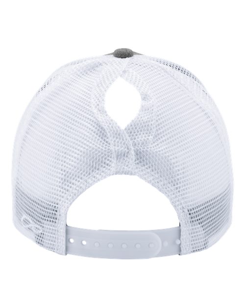Women's Modern Trucker Cap - Heather Grey/ White
