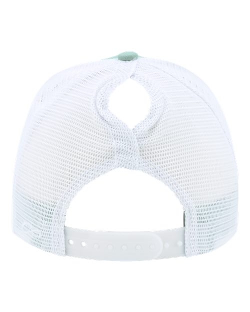 Women's Modern Trucker Cap - Seafoam/ White