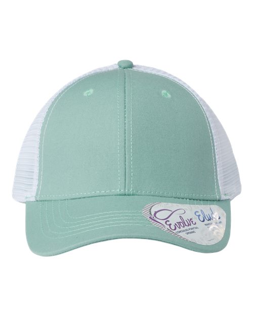 Women's Modern Trucker Cap - Seafoam/ White