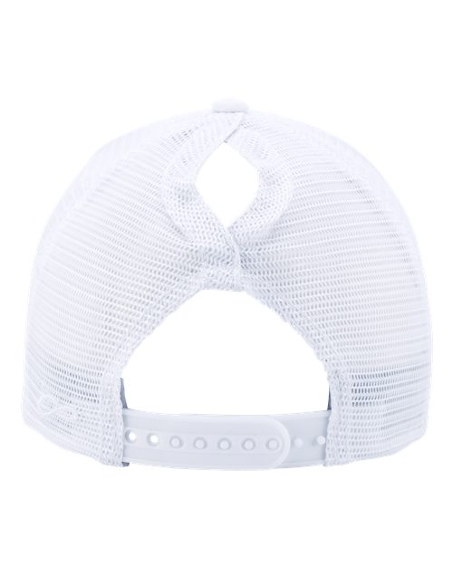 Women's Modern Trucker Cap - White/ White