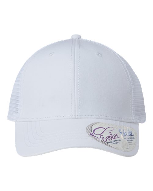 Women's Modern Trucker Cap - White/ White