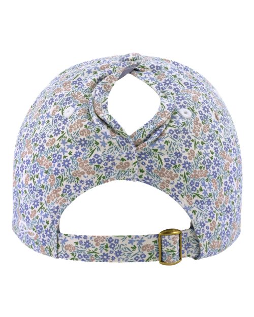 Women's Unstructured Fashion Prints Cap - Light Pink/ Floral