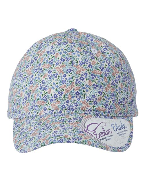Women's Unstructured Fashion Prints Cap - Light Pink/ Floral