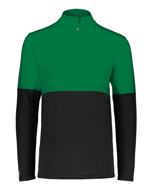 Men's Momentum Team Quarter-Zip Pullover - Black/ Kelly