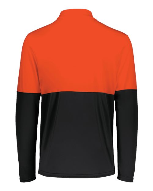Men's Momentum Team Quarter-Zip Pullover - Black/ Orange