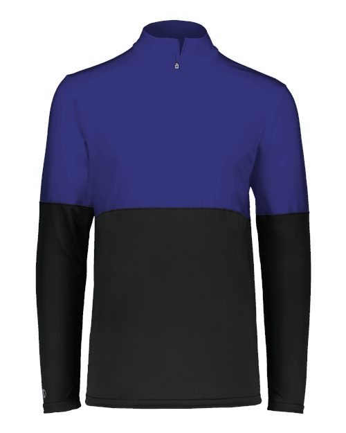 Men's Momentum Team Quarter-Zip Pullover - Black/ Purple
