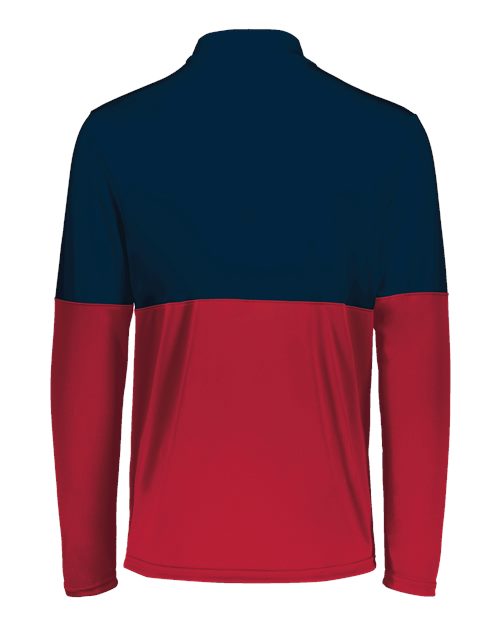 Men's Momentum Team Quarter-Zip Pullover - Scarlet/ Navy