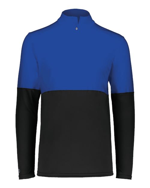 Youth Momentum Team Quarter-Zip Pullover - Black/ Royal