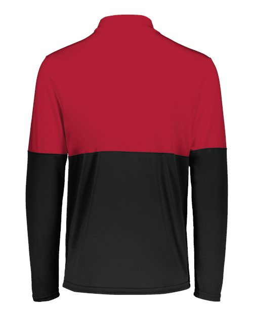 Youth Momentum Team Quarter-Zip Pullover - Black/ Scarlet
