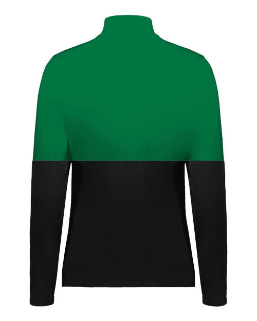 Women's Momentum Team Quarter-Zip Pullover - Black/ Kelly