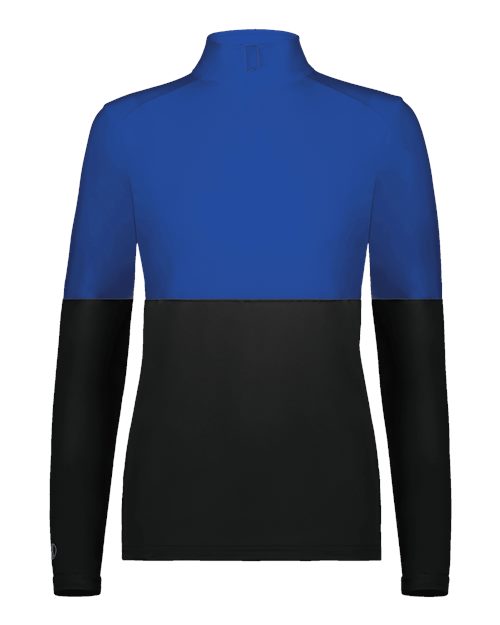 Women's Momentum Team Quarter-Zip Pullover - Black/ Royal