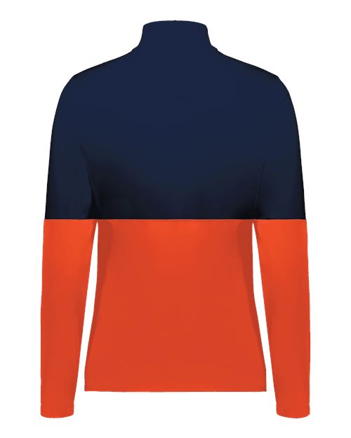Women's Momentum Team Quarter-Zip Pullover - Orange/ Navy