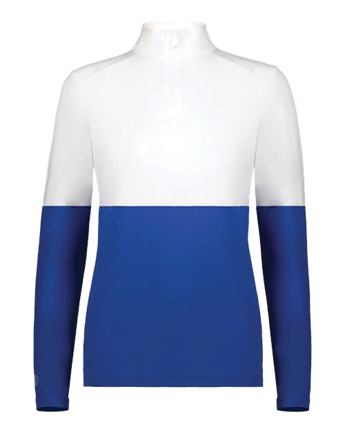 Women's Momentum Team Quarter-Zip Pullover - Royal/ White