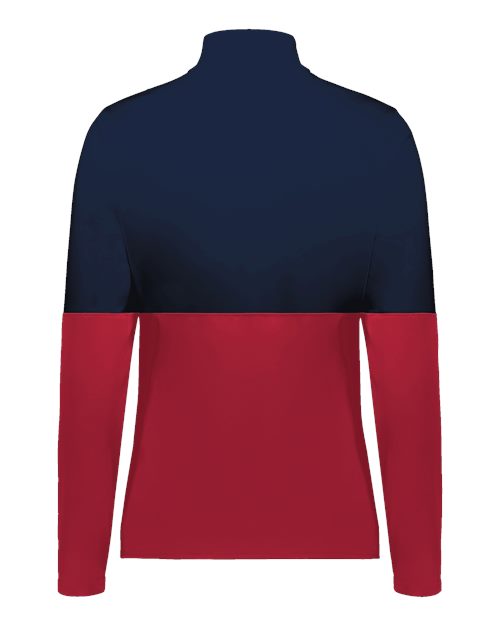 Women's Momentum Team Quarter-Zip Pullover - Scarlet/ Navy