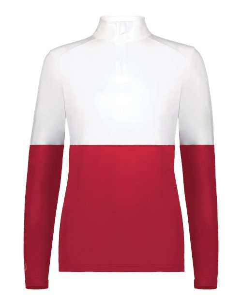 Women's Momentum Team Quarter-Zip Pullover - Scarlet/ White