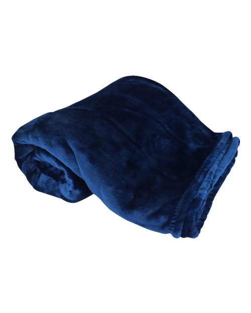 Oversized Mink Touch Luxury Blanket - Navy