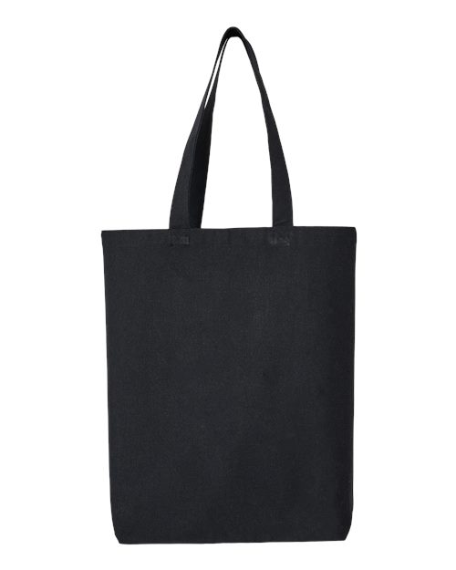 Midweight Recycled Gusseted Tote - Recycled Black