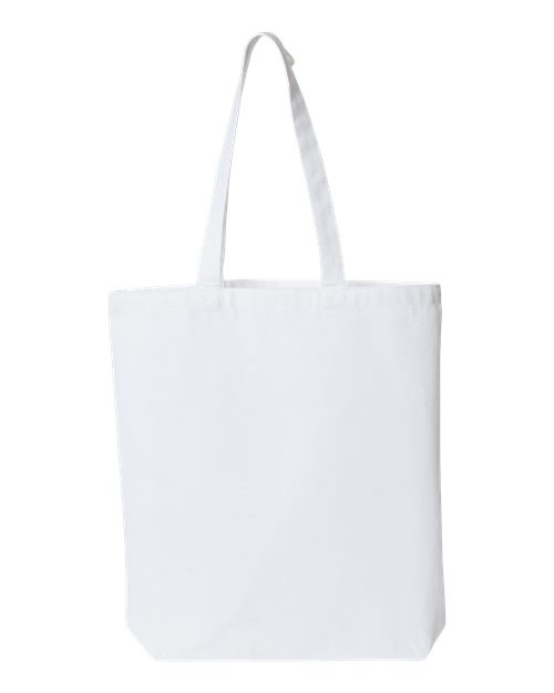 Midweight Recycled Gusseted Tote - White