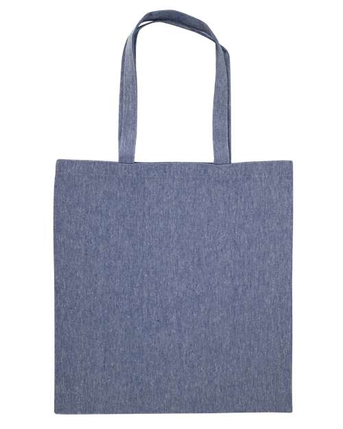 Midweight Recycled Tote Bag - Heather Medium Blue
