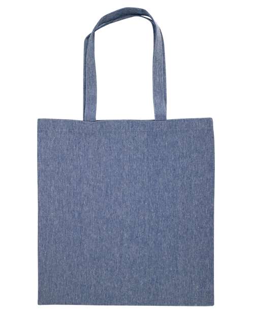 Midweight Recycled Tote Bag - Heather Medium Blue
