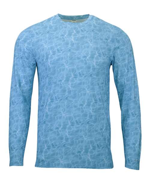Men's Belize Sublimated Long Sleeve T-Shirt - Caribbean Water