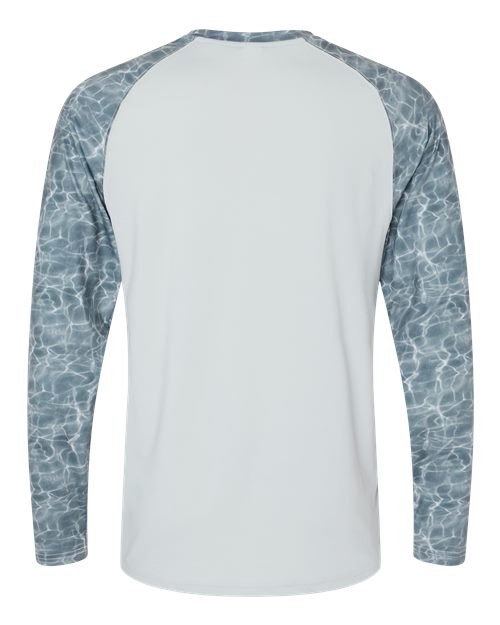 Men's Panama Colorblocked Long Sleeve T-Shirt - Grey Water