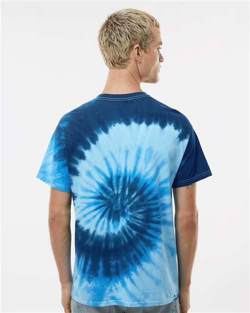 Unisex Multi-Color Tie-Dyed T-Shirt - Blue Ocean