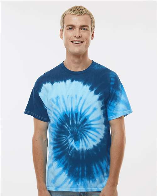 Unisex Multi-Color Tie-Dyed T-Shirt - Blue Ocean