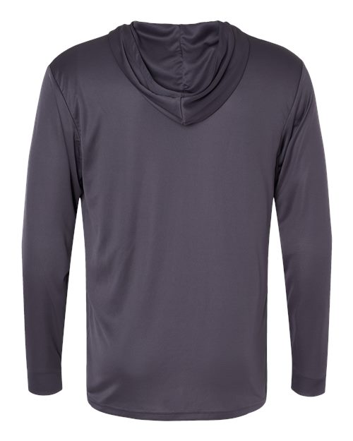 Unisex Bahama Performance Hooded Long Sleeve T-Shirt - Graphite