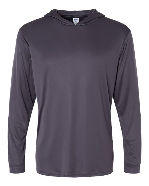 Unisex Bahama Performance Hooded Long Sleeve T-Shirt - Graphite