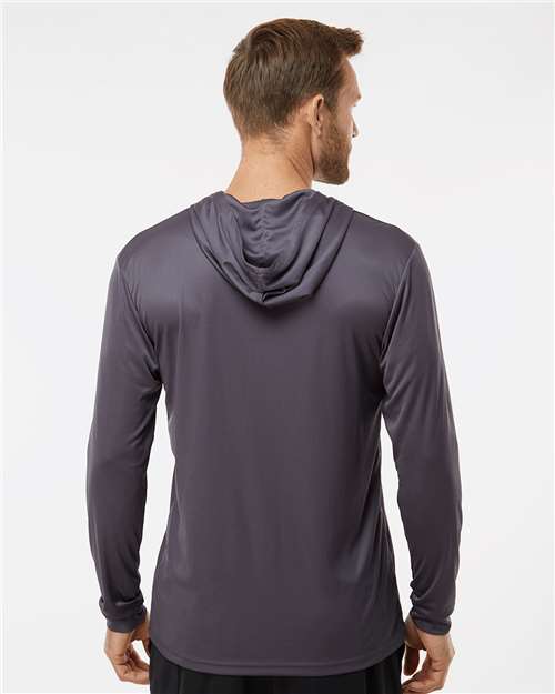 Unisex Bahama Performance Hooded Long Sleeve T-Shirt - Graphite