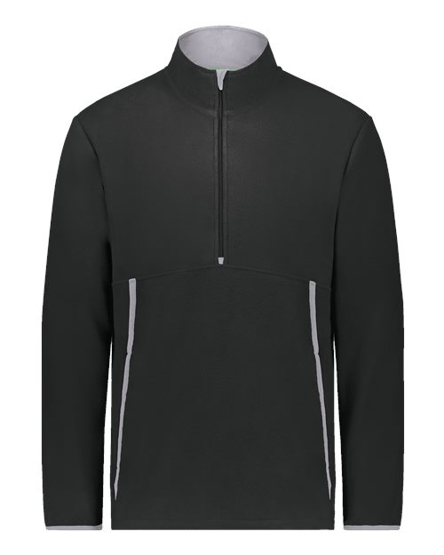 Unisex Eco Revive™ Polar Fleece Quarter-Zip Pullover - Black