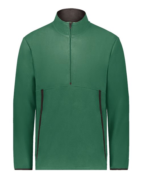 Unisex Eco Revive™ Polar Fleece Quarter-Zip Pullover - Dark Green