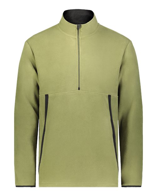 Unisex Eco Revive™ Polar Fleece Quarter-Zip Pullover - Olive