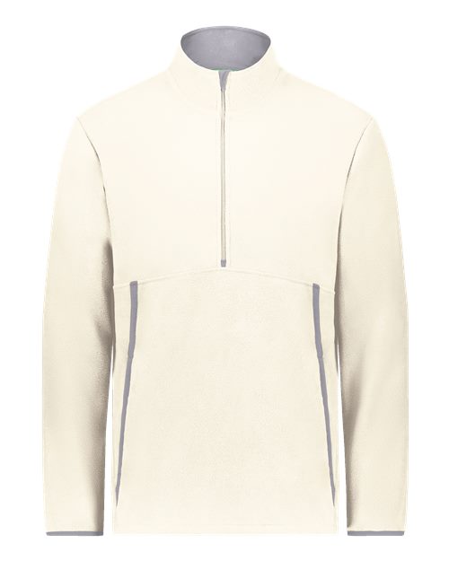 Unisex Eco Revive™ Polar Fleece Quarter-Zip Pullover - Oyster