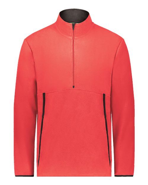 Youth Eco Revive™ Polar Fleece Quarter-Zip Pullover - Scarlet